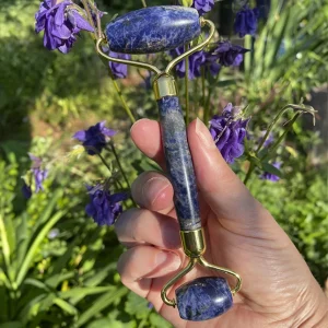 Sodalite Crystal Facial Roller